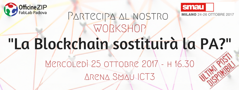 WORKSHOP -La BLOCKCHAIN sostituirà la PA-2